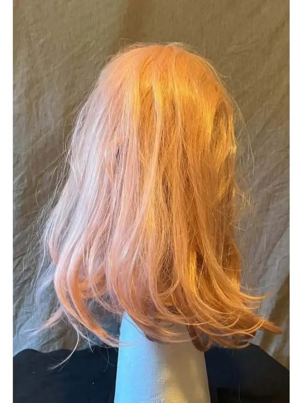 Long Dusty Rose Synthetic Lace Front Wig